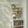 Bakers Rack Coffee Bar Kitchen Shelf Unit, thumbnail 3 of 8