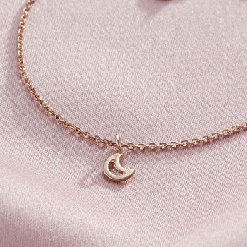 Crescent Moon Charm Necklace With Photocard, 3 of 6