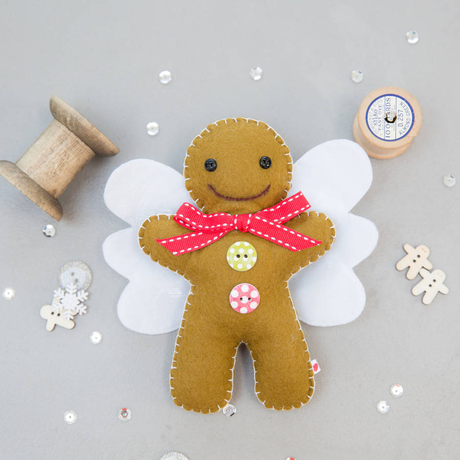 gingerbread man tree topper by miss shelly designs