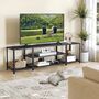 Three Tier Tv Cabinet Industrial Style Television Stand, thumbnail 1 of 6
