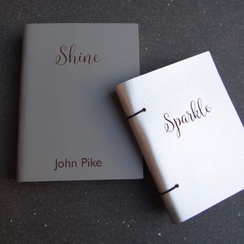 Personalised Sparkle And Shine Leather Diary Journal, 3 of 5