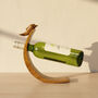 Rabbit And Squirrel Balancing Wooden Wine Bottle Holder, thumbnail 5 of 12