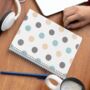 A5 Spiral Notebook Featuring A Polka Dot Design, thumbnail 2 of 2