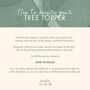 Custom Text Christmas Tree Topper, thumbnail 9 of 11