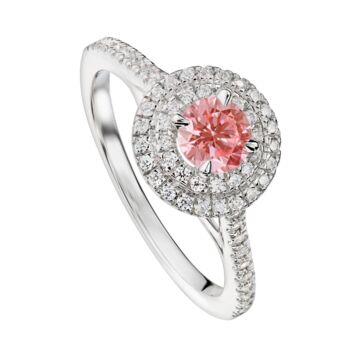 Created Brilliance Sienna Pink Lab Grown Diamond Ring, 2 of 6