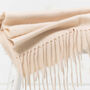 Personalised Cream Pure Cashmere Scarf, thumbnail 3 of 9