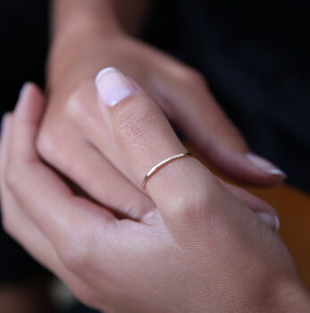 Gold Skinny Thumb Ring, 2 of 3