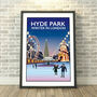 Hyde Park, Winter In London Print, thumbnail 1 of 5