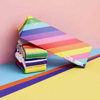 Rainbow Pride Novelty Sock Gift Set, 2 of 7