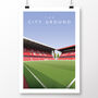 Nottingham Forest City Ground Trent End Poster, thumbnail 2 of 7