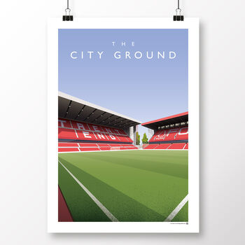 Nottingham Forest City Ground Trent End Poster, 2 of 7