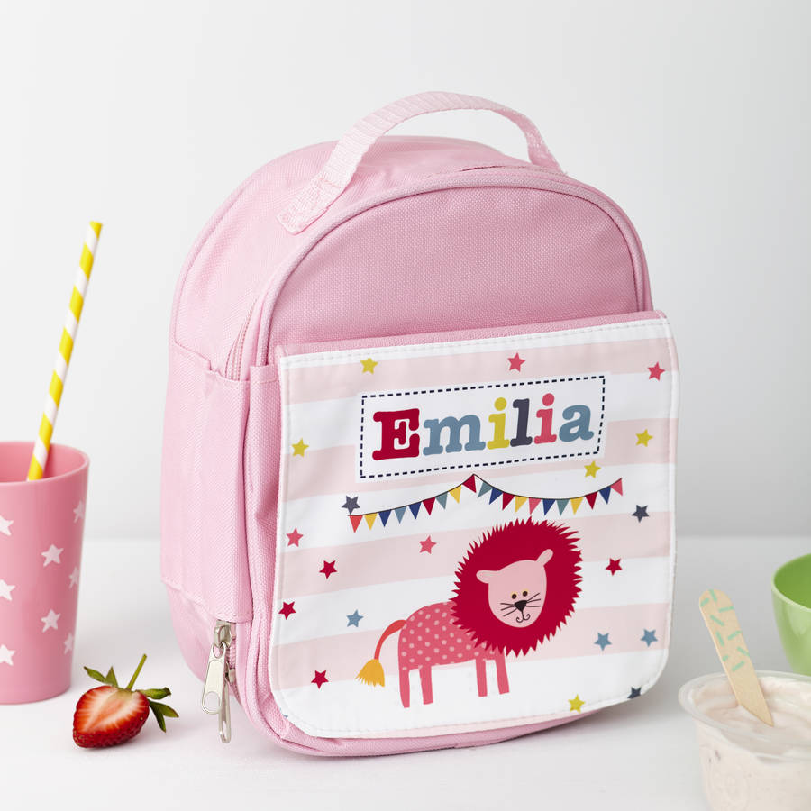 Girls Personalised Circus Lunch Bag Various Designs By TillieMint ...