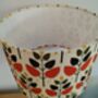 Tree Leaf Lampshade Retro Leaves Pattern Terracotta Orange Cotton Handmade Fabric Drum Table Floor Or Ceiling Pendant Lamp Shade, thumbnail 6 of 7