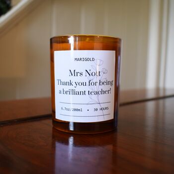 Personalised Thank You Teacher Candle, 3 of 4