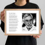 For My Father Personalised Photo Poem Print, thumbnail 1 of 8