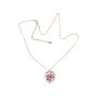 Let Love Grow Pressed Pink Flower Pendant Necklace, thumbnail 3 of 3