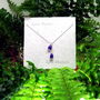 Bluebell Flower Pendant Necklace, thumbnail 3 of 6