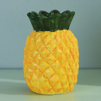 G Decor Ceramic Pineapple Vase, 2 of 4