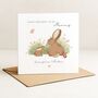 Personalised Bunny Birthday Card For Mummy, thumbnail 1 of 6