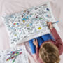 World Map Pillowcase Kit + 10 Pens, Colour In And Learn, thumbnail 4 of 8