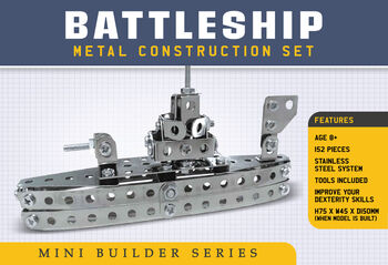 Make Your Own Battleship Mini Metal Construction Set, 4 of 6