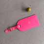 Monogram Leather Luggage Tag – Personalised Travel Gift, thumbnail 7 of 12