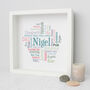 Personalised 60th Birthday Word Art Gift For Him, thumbnail 3 of 4