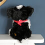 Border Collie Toy Dog, Optional Personalised Bandana, thumbnail 4 of 6
