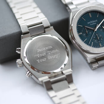 Men's Architect Orbix Blue Includes Personalised Engraving, 8 of 12