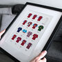 Palace Classic Retro Kits Team Print, thumbnail 1 of 4