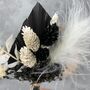 Mini Black Dried Flower Boutonnieres, thumbnail 4 of 5