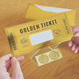 Personalised Golden Ticket Scratchable Gift Voucher, thumbnail 2 of 12