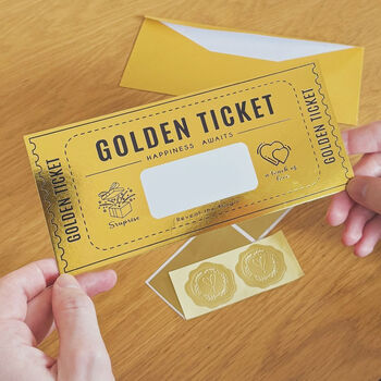 Personalised Golden Ticket Scratchable Gift Voucher, 2 of 12