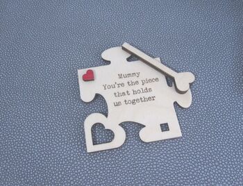 Personalised Wooden Jigsaw Mother's Day Keepsake Card, 2 of 4