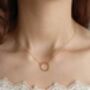 18 K Gold Or Silver Circle Necklace For Women, thumbnail 5 of 10