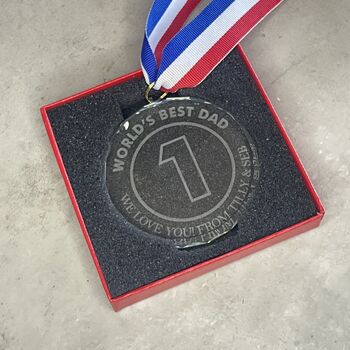 Personalised Glass Medal, 3 of 6