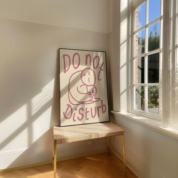 Do Not Disturb Bedroom Doodle Wall Art Print, 12 of 12