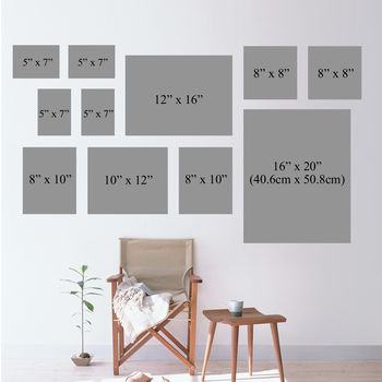 Gallery Frame White Wall Collection Various Sizes By Picture That Frame ...