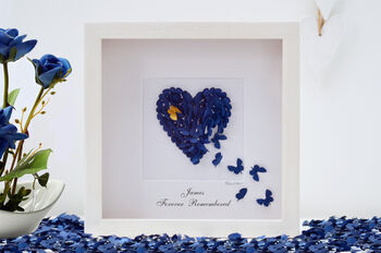 Personalised Butterfly Framed Butterfly Heart, 8 of 12