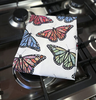 Butterfly Tea Towel | 100% Cotton | Made In England, 7 of 9