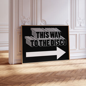 'This Way To The Disco' Print, 3 of 4