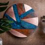 Copper Wall Art With Verdigris Patina, 300 Mm Diameter, thumbnail 4 of 5