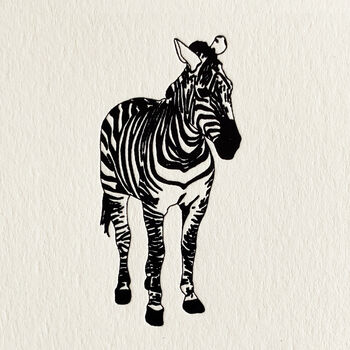 'Zebra Crossing' Correspondence Cards Set Of Eight, 6 of 6