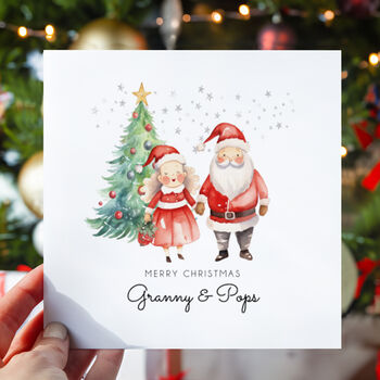 Grandparents Christmas Card, Personalised, 2 of 3