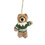 Handmade Felt Barney The Bear Christmas Hanging Dec, thumbnail 2 of 2