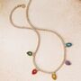 Rainbow Sparkle Christmas Lights Adjustable Necklace, thumbnail 1 of 5