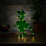 Green T Rex Dinosaur LED Night Light, thumbnail 3 of 6