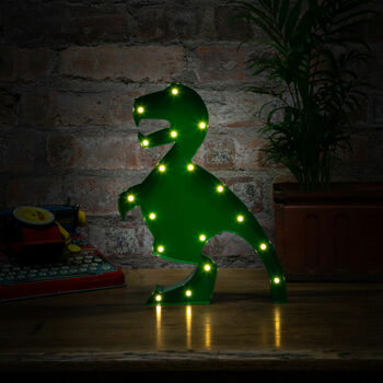 Green T Rex Dinosaur LED Night Light, 3 of 6