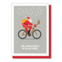 Funny Bike Lovers Christmas Card, Santa On A Bike, thumbnail 8 of 8