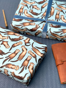Otter Wrapping Paper Set, 5 of 9